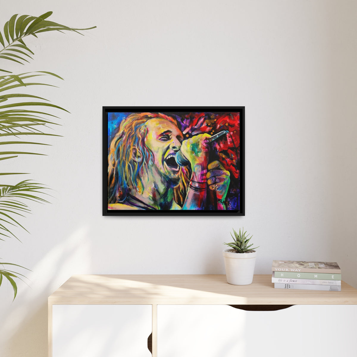 Layne Stayley Matte Canvas, Black Frame