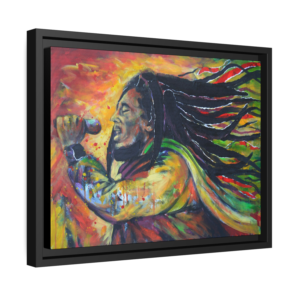 Matte Canvas, Black Frame