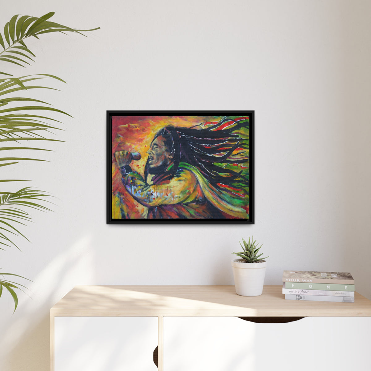 Matte Canvas, Black Frame