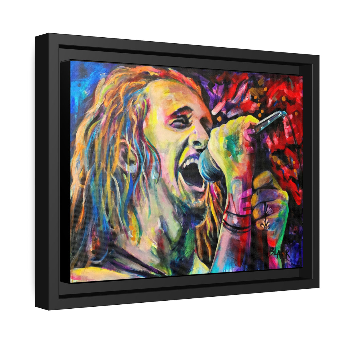 Layne Stayley Matte Canvas, Black Frame