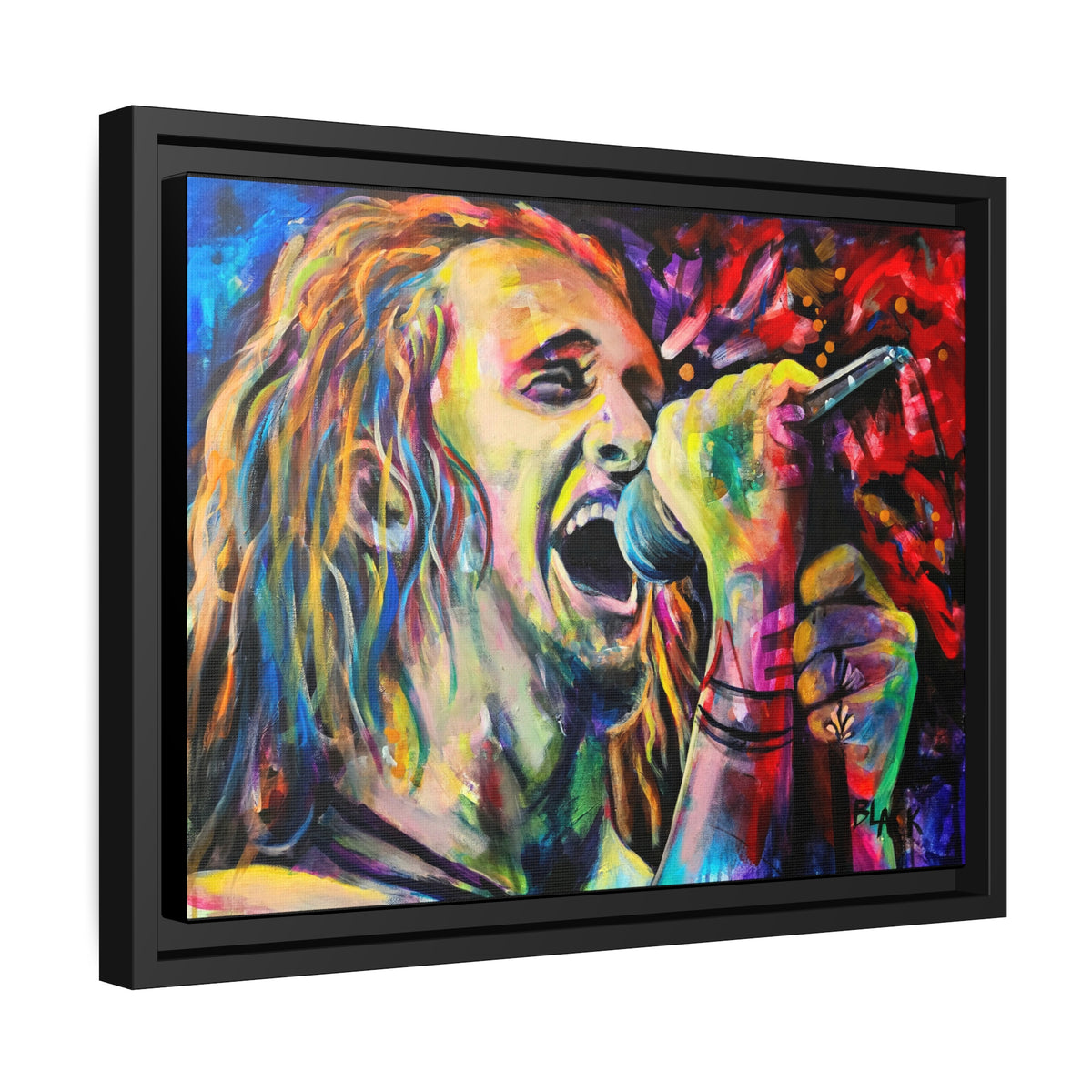 Layne Stayley Matte Canvas, Black Frame