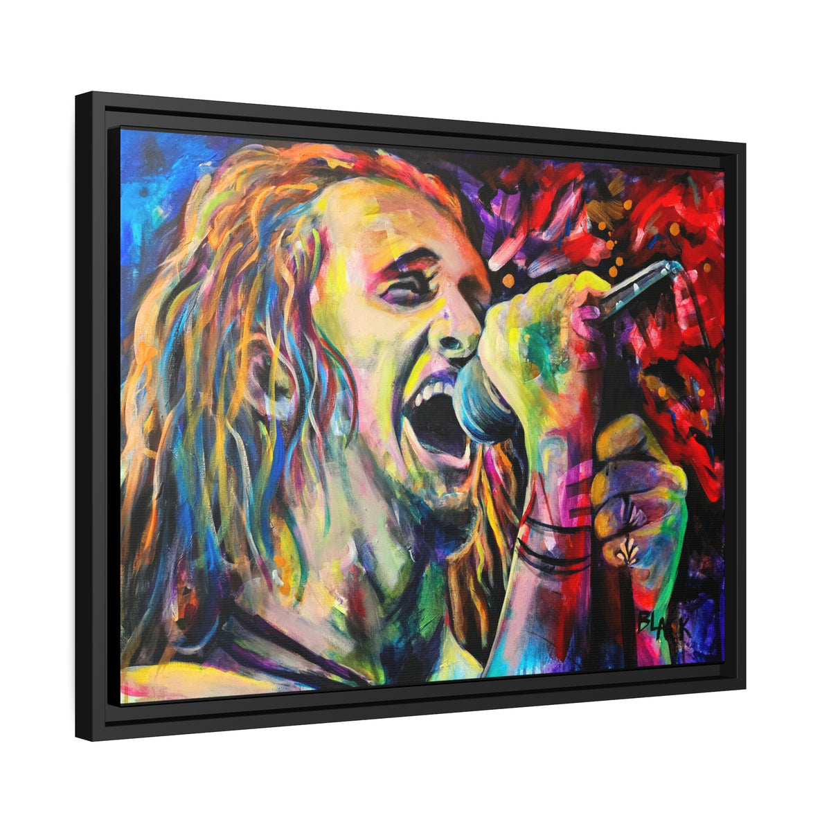Layne Stayley Matte Canvas, Black Frame