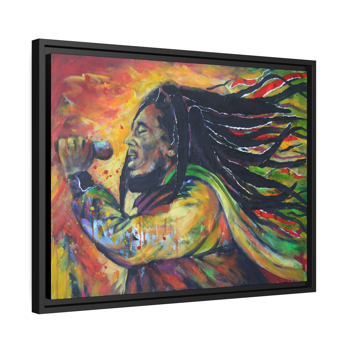 Matte Canvas, Black Frame