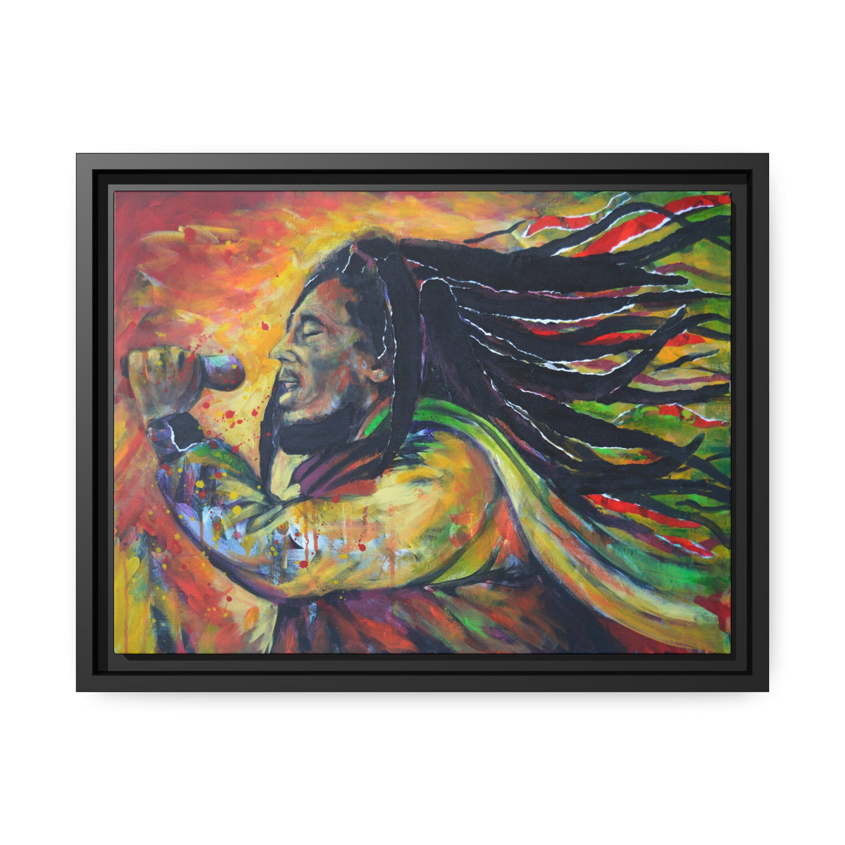 Matte Canvas, Black Frame