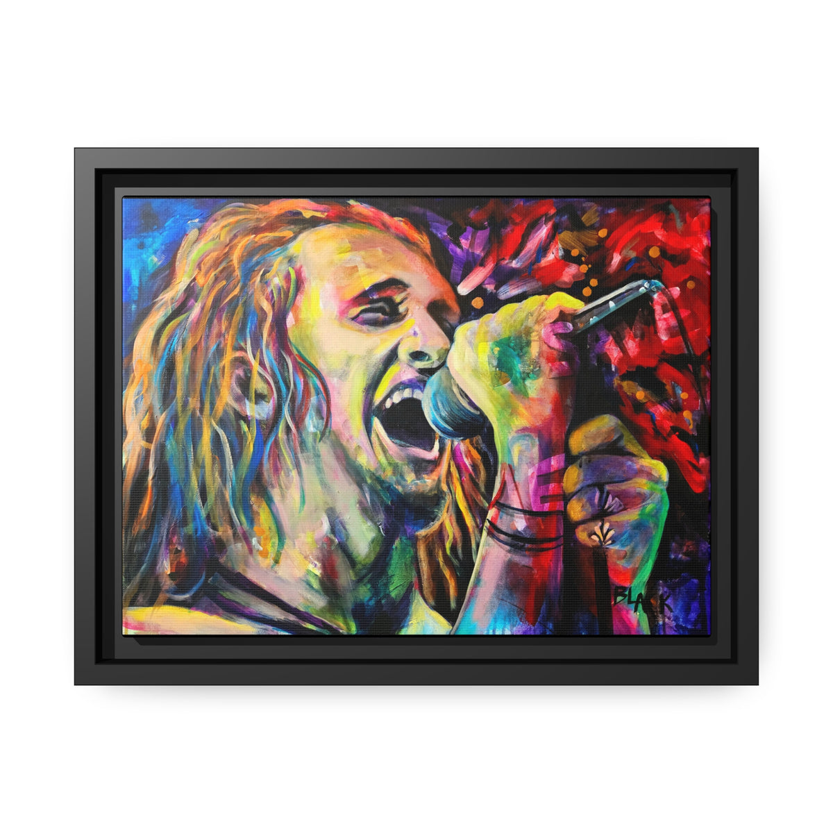 Layne Stayley Matte Canvas, Black Frame