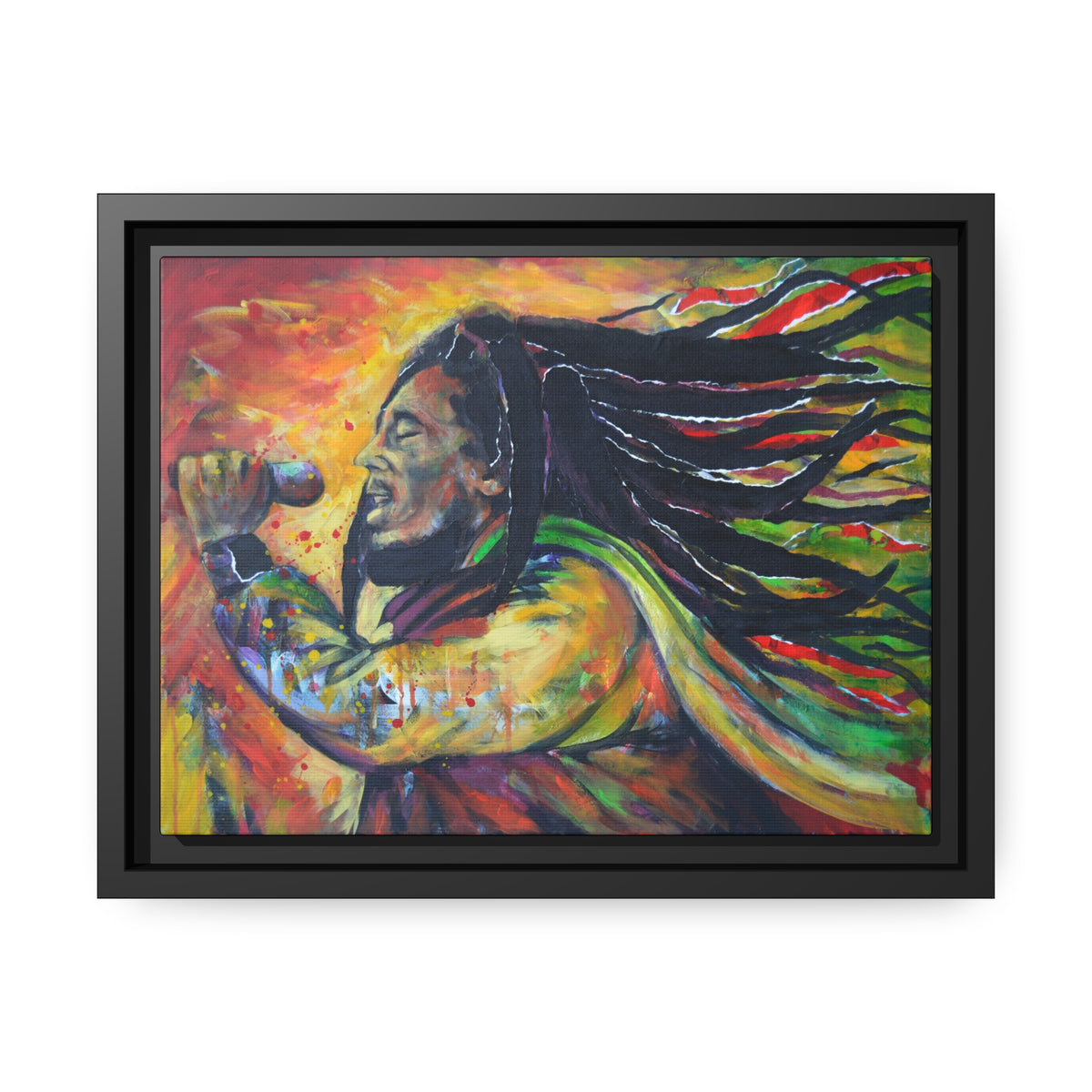 Matte Canvas, Black Frame