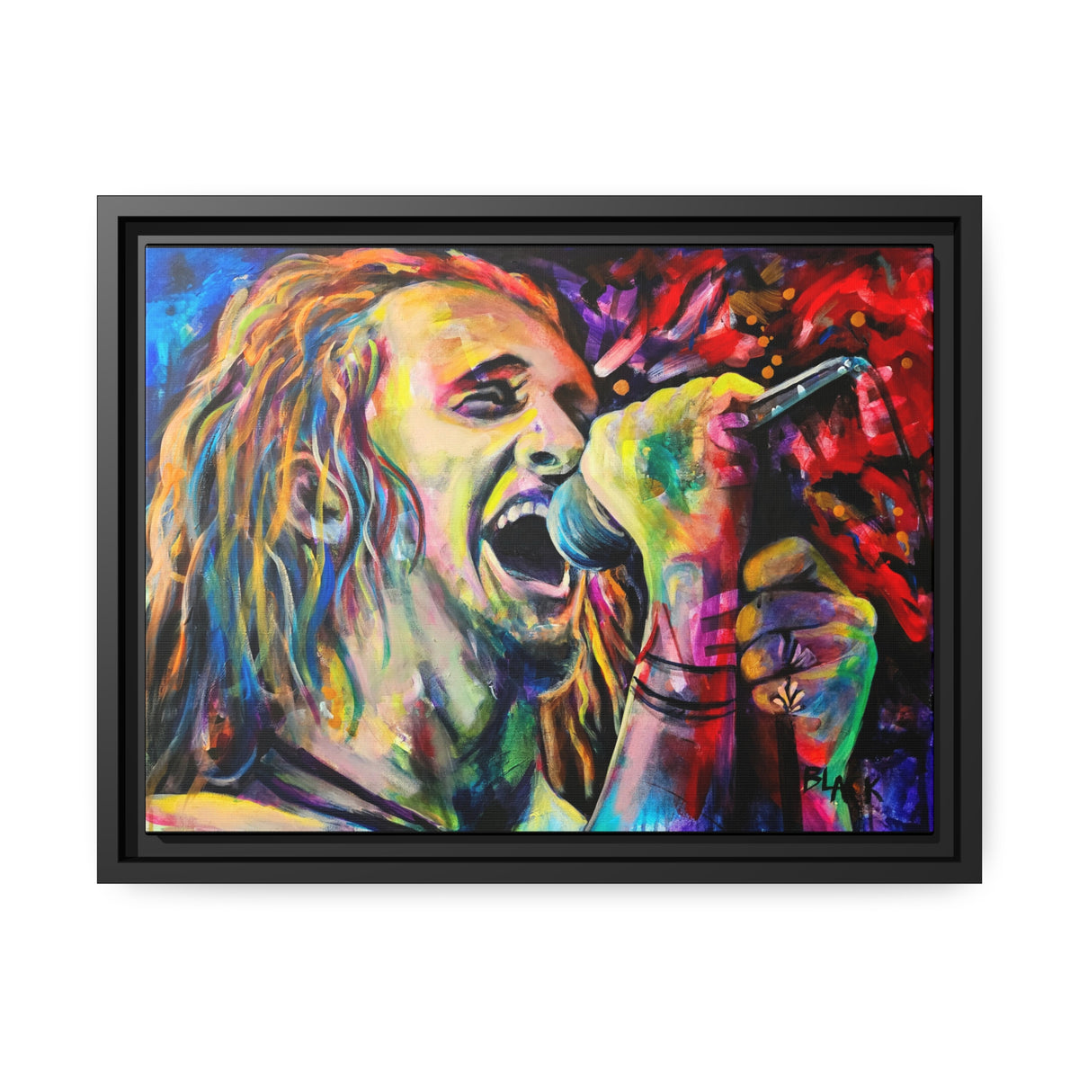 Layne Stayley Matte Canvas, Black Frame