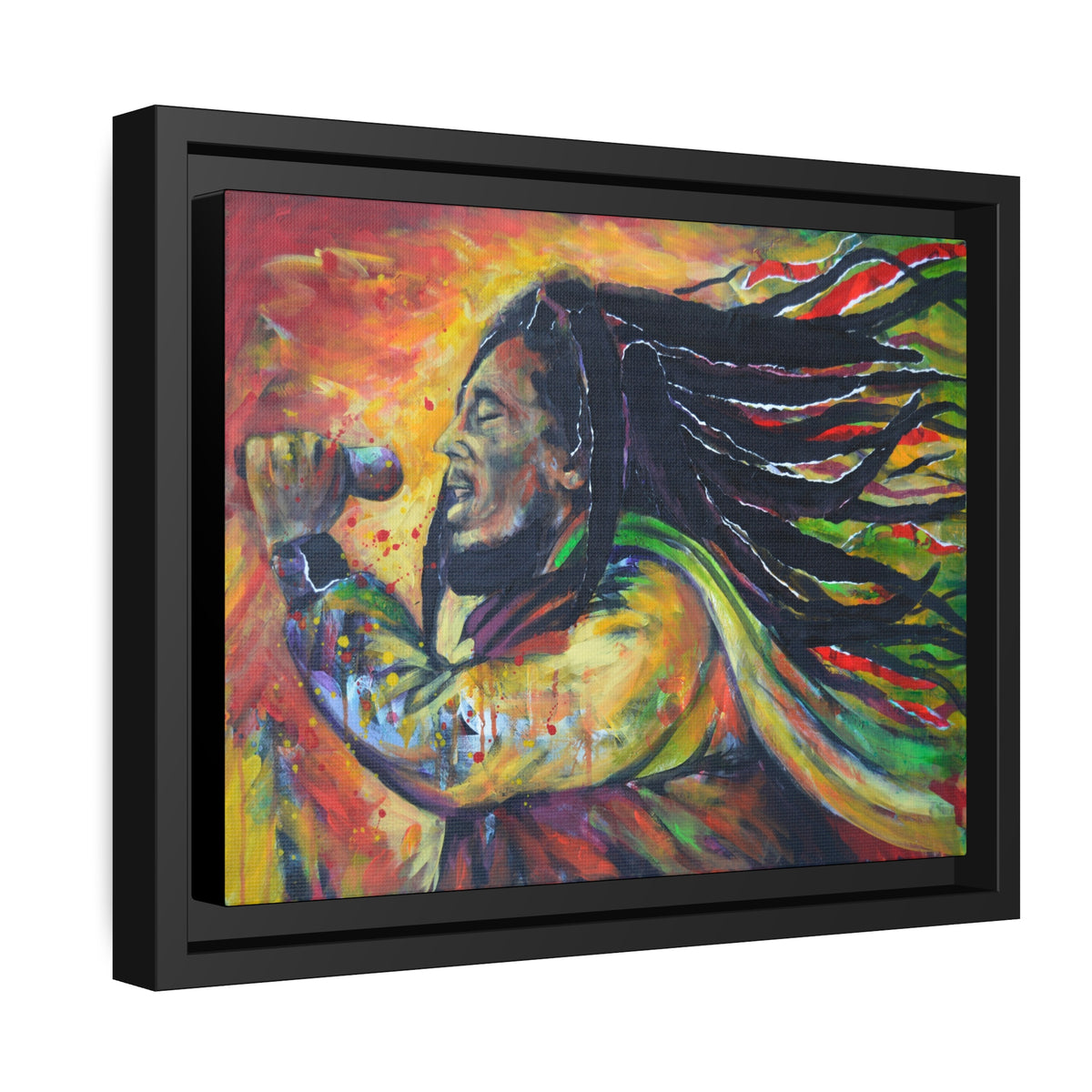 Matte Canvas, Black Frame