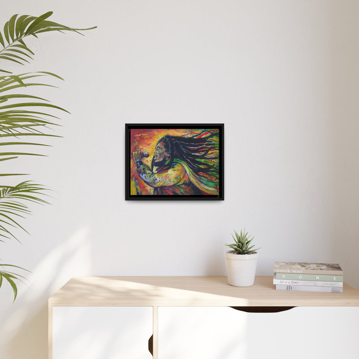 Matte Canvas, Black Frame